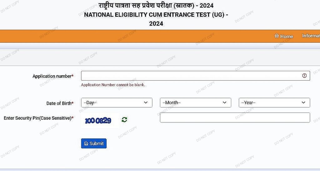 NEET Admit Card