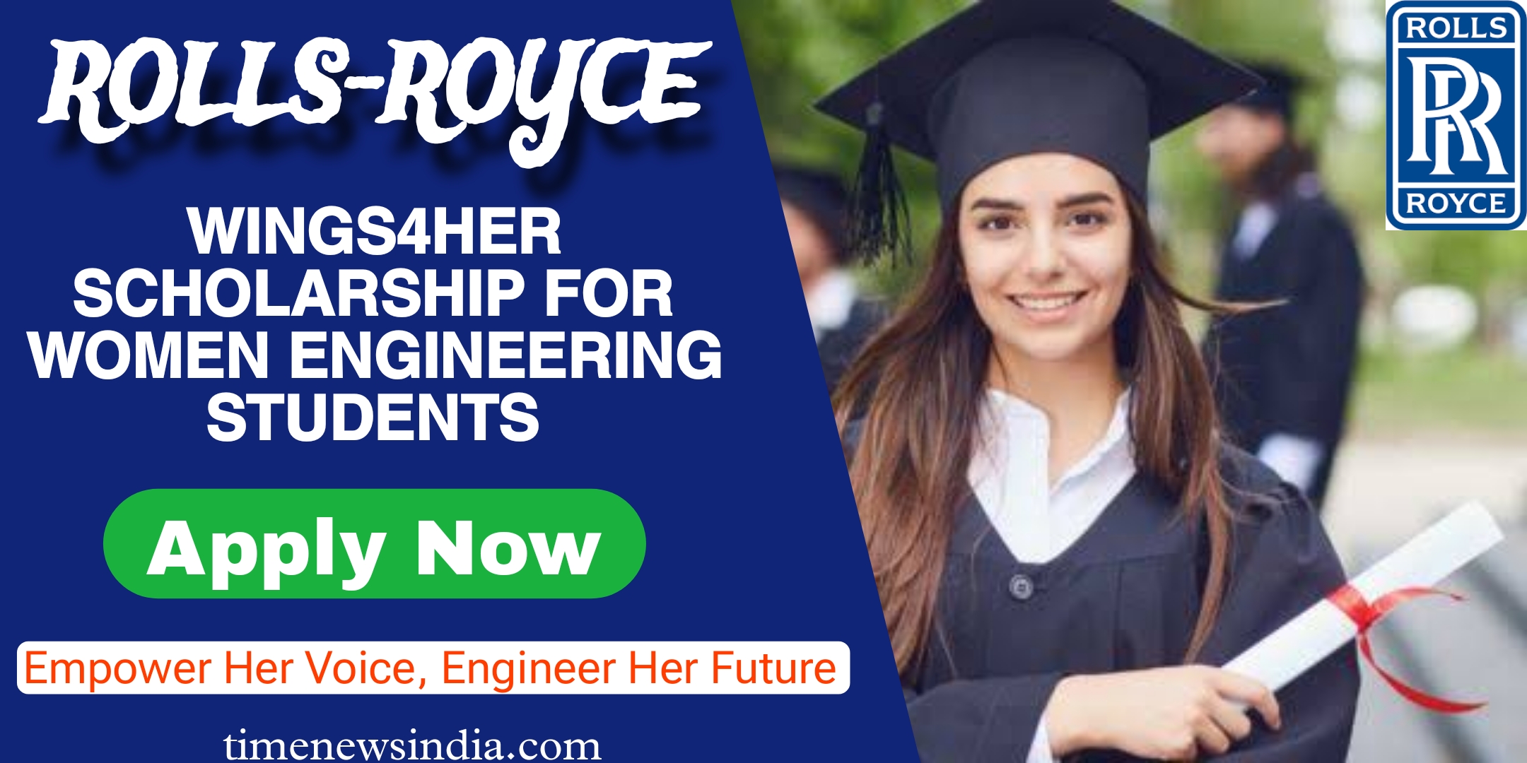 Rolls-Royce Wings4Her Scholarship for Women Engineering Students